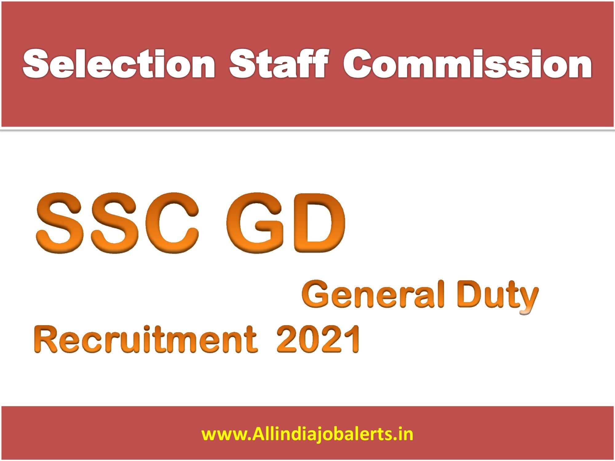 SSC GD Constable Recruitment 2021